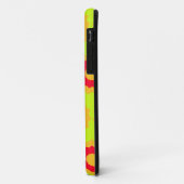 Coques Case-Mate iPhone Étoile rétro rouge orange vert citron vert (Dos/Gauche)
