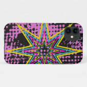 Coques Case-Mate iPhone Étoile rose (Dos (Horizontal))