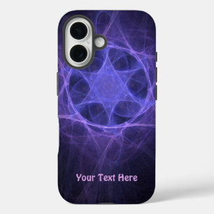 Coques iPhone 16 Étoile Violette Fractée De David