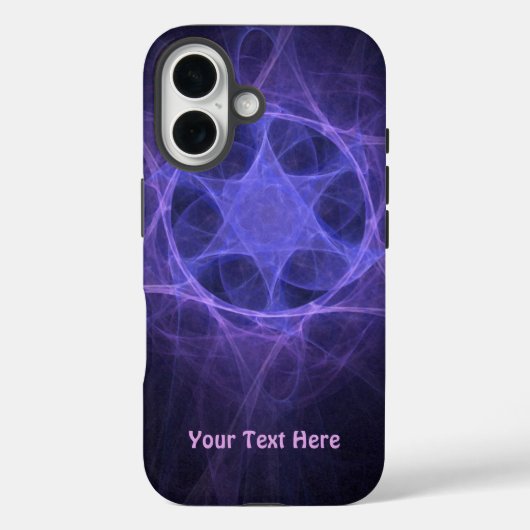 Coques Case-Mate iPhone Étoile Violette Fractée De David (Verso)