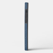 Coques Case-Mate iPhone Étoiles blanches en bleu (Verso / Gauche)