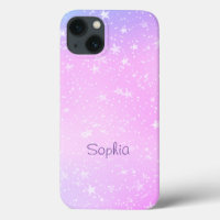 Étoiles blanches, Ombre violet et rose, Nom pourpr