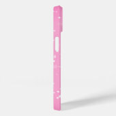 Coques Case-Mate iPhone Étoiles Blanches Sur Rose (Verso / Droite)