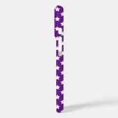 Coques Case-Mate iPhone Étoiles Blanches Sur Violet (Verso / Gauche)