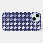 Coques Case-Mate iPhone Étoiles bleues de la marine patriotique (Verso (horizontal))