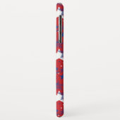 Coques Case-Mate iPhone Étoiles Bleues Et Blanches Patriotiques (Dos/Gauche)