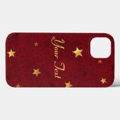 Coques Case-Mate iPhone étoiles brillantes Royal Red (Verso (horizontal))