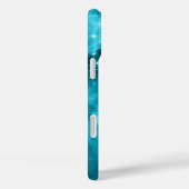 Coques Case-Mate iPhone Étoiles célestes scintillantes aqua (Verso / Droite)