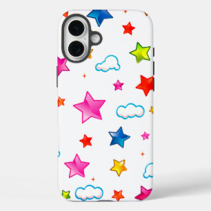 Coques iPhone 16 Plus Étoiles colorées Téléphone Case