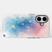 Coques Case-Mate iPhone Étoiles d'aquarelle de rêve Pastel Galaxy (Verso (horizontal))