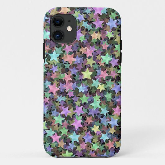 Coques Case-Mate iPhone Étoiles d'arc-en-ciel (Dos)