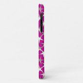 Coques Case-Mate iPhone étoiles d'argent sur améthyste violet (Dos/Gauche)