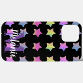 Coques Case-Mate iPhone Étoiles de dégradé Motif coloré (Verso (horizontal))