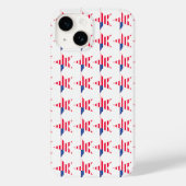 Coques Case-Mate iPhone Étoiles de drapeau américain patriotique (Verso)