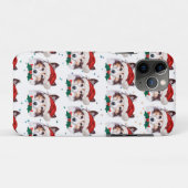 Coques Case-Mate iPhone Étoiles de Noël de la race de chien Sheltie (Dos (Horizontal))