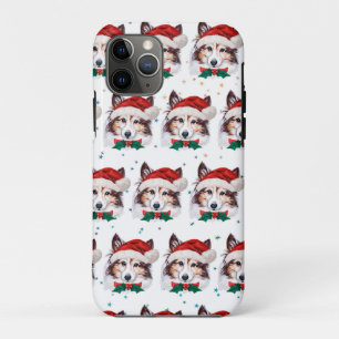 Case-Mate iPhone Case Étoiles de Noël de la race de chien Sheltie