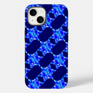 Coque Pour iPhone 14 Étoiles de peinture bleue