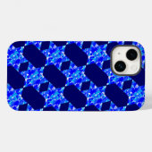 Coques Case-Mate iPhone Étoiles de peinture bleue (Verso (horizontal))