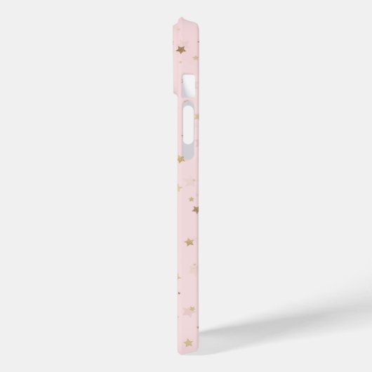 Coques Case-Mate iPhone Etoiles d'or Design rose (Verso / Gauche)