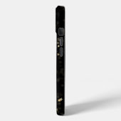 Coques Case-Mate iPhone Étoiles D'Or Éparpillées Sur Noir (Verso / Gauche)