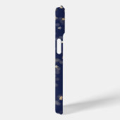 Coques Case-Mate iPhone Etoiles d'or sur bleu (Verso / Droite)