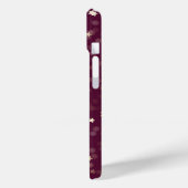Coques Case-Mate iPhone Étoiles D'Or Sur Maroon (Verso / Gauche)