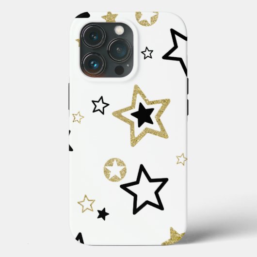 Coques Case-Mate iPhone Étoiles Dorées Classy (Verso)