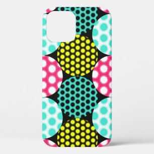Case-Mate iPhone Case Étoiles et cercles, motif pop multicolore.