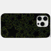Coques Case-Mate iPhone Étoiles, Étoiles, Étoiles - Vert citron (Verso (horizontal))