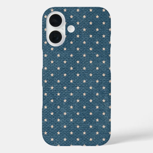 Coques Case-Mate iPhone Étoiles fanées sur bleu (Verso)