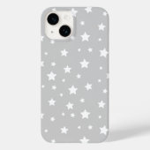 Coques Case-Mate iPhone Étoiles gris mignonnes (Verso)