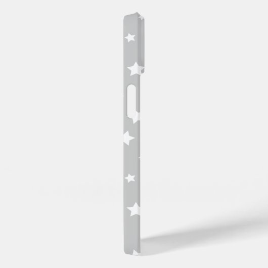 Coques Case-Mate iPhone Étoiles gris mignonnes (Verso / Droite)