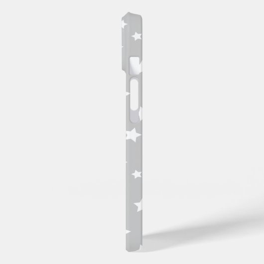 Coques Case-Mate iPhone Étoiles gris mignonnes (Verso / Gauche)
