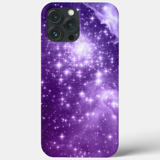 Coques Case-Mate iPhone Étoiles magiques violettes (Verso)