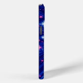 Coques Case-Mate iPhone Étoiles multiples brillantes avec Blue Rays Mobile (Verso / Droite)