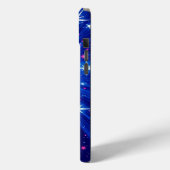Coques Case-Mate iPhone Étoiles multiples brillantes avec Blue Rays Mobile (Verso / Gauche)