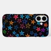 Coques Case-Mate iPhone étoiles néon (Verso (horizontal))