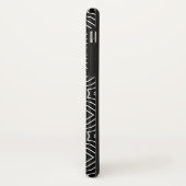 Coques Case-Mate iPhone Étoiles Noir et Blanc Arabesque Personnalisées (Dos/Gauche)