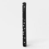 Coques Case-Mate iPhone Étoiles noires et blanches (Dos/Gauche)
