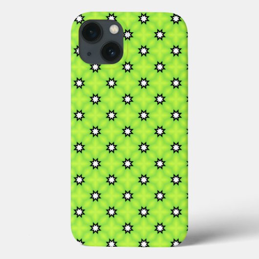 Coques Case-Mate iPhone Étoiles noires et blanches (Verso)