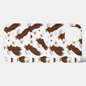 Coques Case-Mate iPhone "Étoiles, rayures et aigles en flammes" (Verso (horizontal))