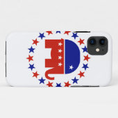 Coques Case-Mate iPhone Étoiles républicaines fières de cercle (Dos (Horizontal))