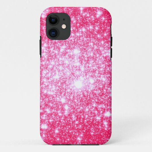 Coques Case-Mate iPhone Étoiles roses brillantes (Dos)