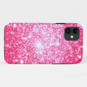 Coques Case-Mate iPhone Étoiles roses brillantes (Dos (Horizontal))