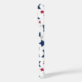 Coques Case-Mate iPhone Étoiles rouges et bleues - motif de drapeau améric (Verso / Gauche)
