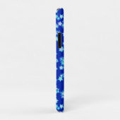 Coques Case-Mate iPhone Étoiles, tons bleu pâle contre bleu foncé (Dos/Droite)