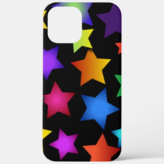Coques Case-Mate iPhone Étoiles - Violet, Rose, Rouge, Jaune, Bleu (Verso)