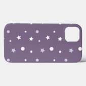 Coques Case-Mate iPhone Étoiles violettes (Verso (horizontal))