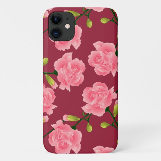Coques Case-Mate iPhone Étonnante oeillet rose (Dos)