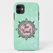 Coques Case-Mate iPhone Être gentil | Mint vert et rose (Dos)